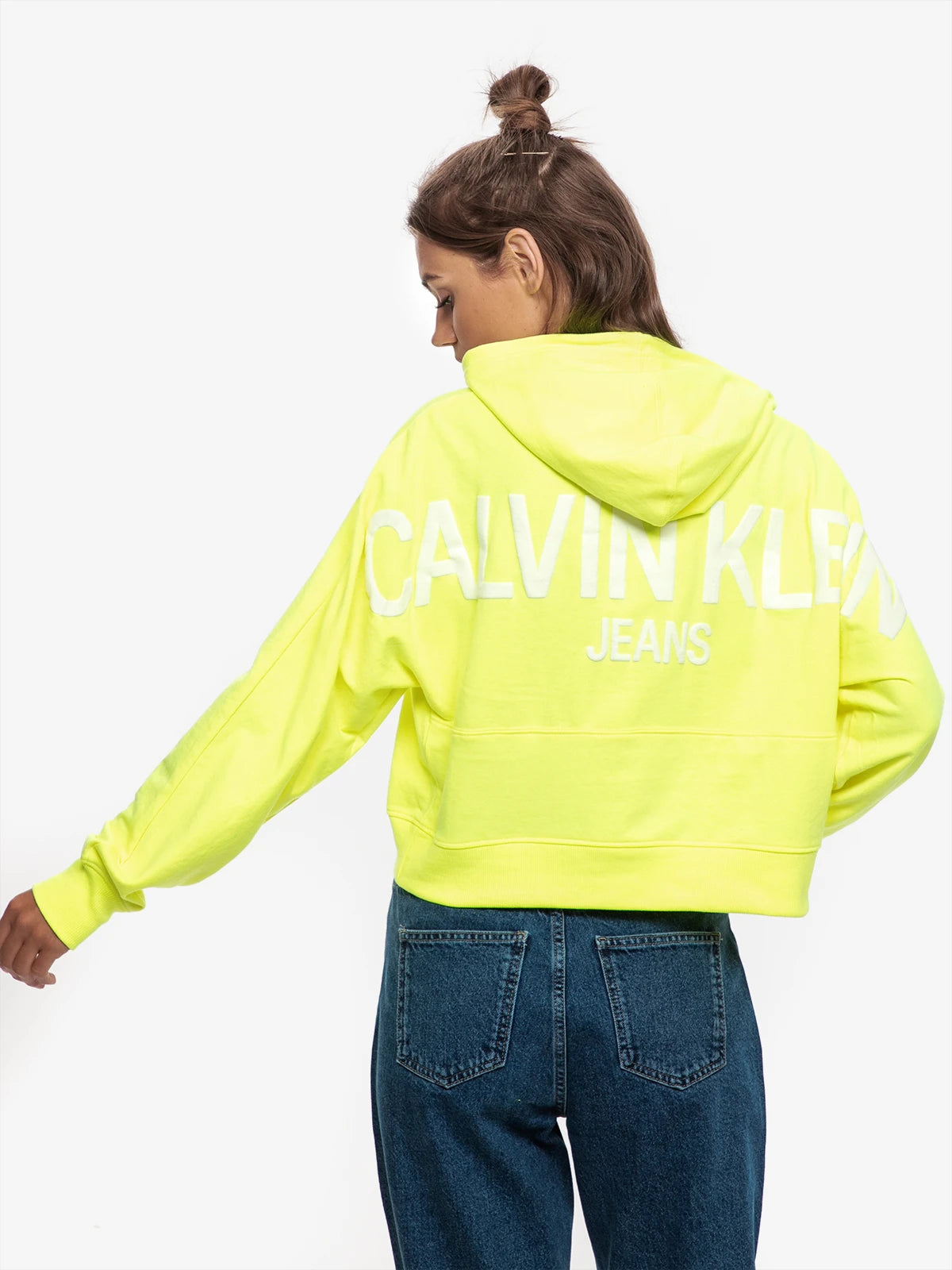 Felpa giallo fluo Calvin Klein